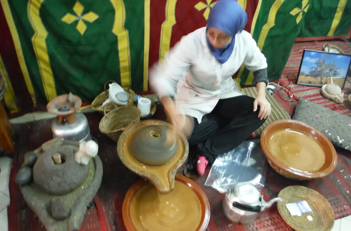 An argan oil cooperative on the coast road
