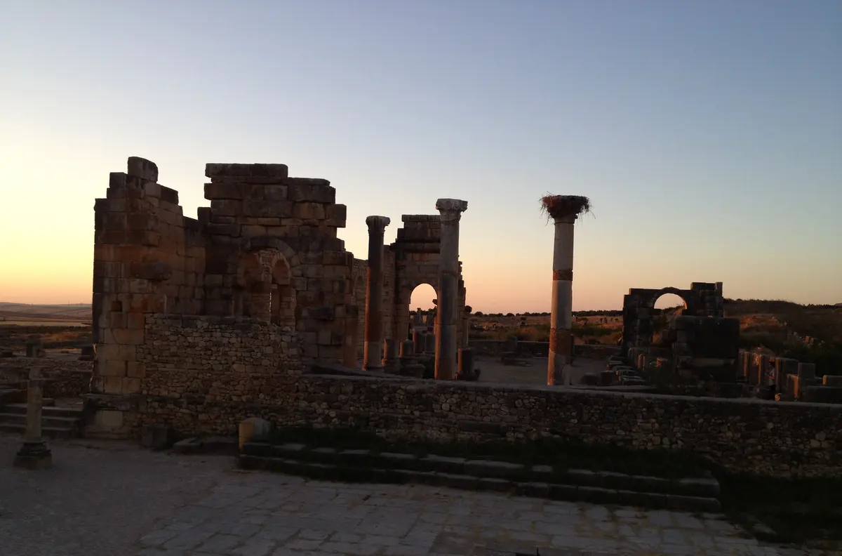 Roman columns at Volubilis